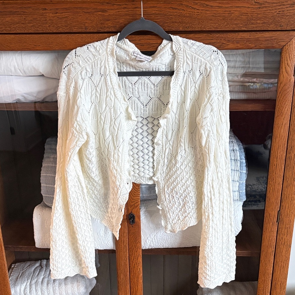 Sincerely Jules Cream Cardigan Sweater